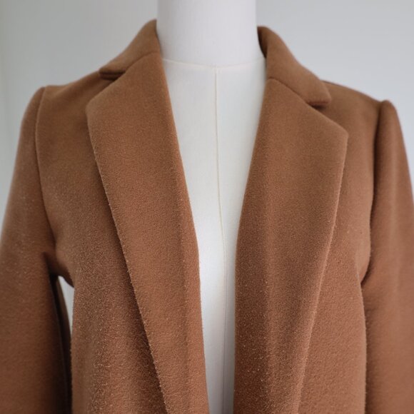 Zara Camel Minimalist Coat - Picture 4 of 10